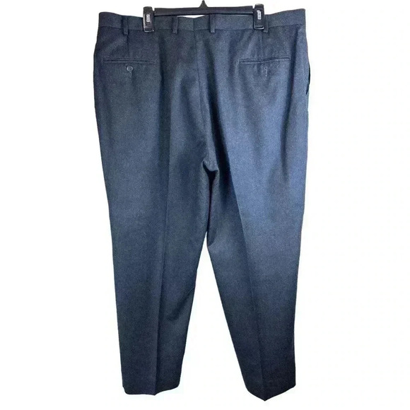 Turnbury Dress Pants Business Office 100% Wool Pleated Gray Men's Size 42 x 30 - Picture 6 of 13